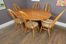 Vintage Ercol Light Elm Oval