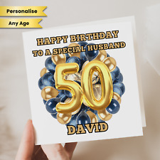 Husband 50th Birthday Card For