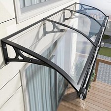 Door Canopy Awning with Sink Outdoor Porch Front Back Window Roof Rain Cover