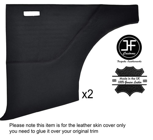 Black stitching rear - black, door
