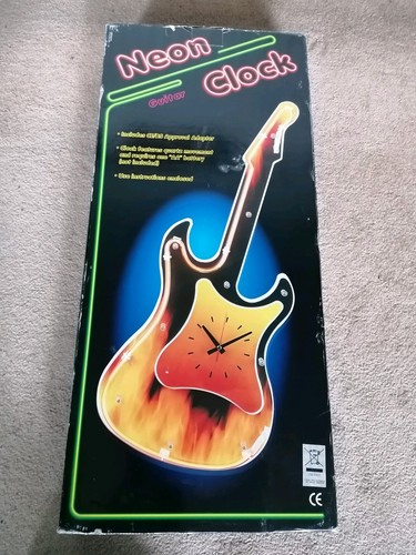 Neon wall mounted guitar - neon,