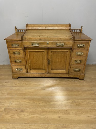 C19th golden oak - , tambour