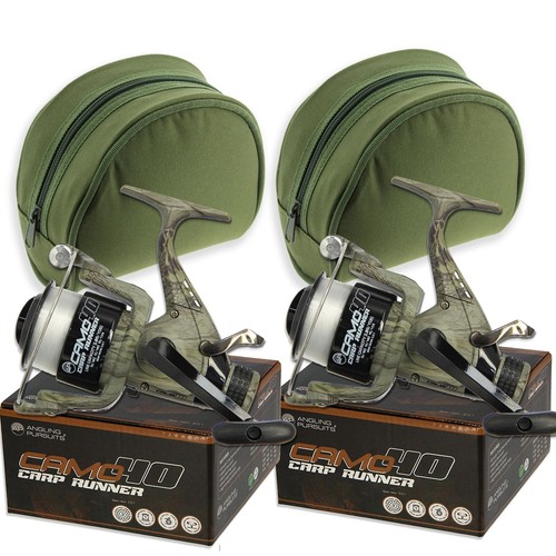 Carp fishing reels - camo, set