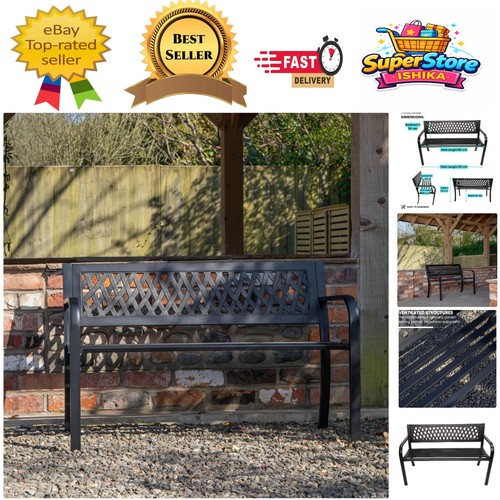 Durable metal garden - garden, bench