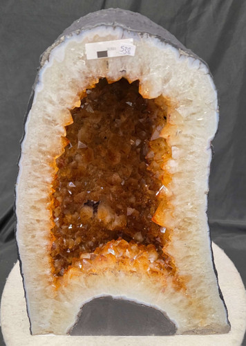 Citrine geode 538 crystal - citrine,