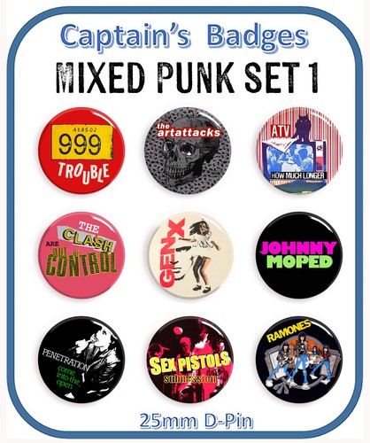 Set mixed punk badges - mixed,