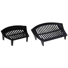 Cast Iron Fire Grate Black Open Log Coal Fireside Fireplace New By Home Discount