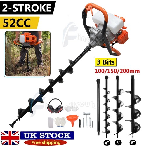 52cc petrol post hole borer - petrol,