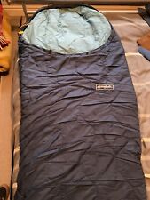 Vintage Sleeping Bag Ajungilak Atlantica Navy & Blue 63 X 222 Cm 