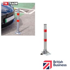Folding Locking Parking Bollard Post Barrier Security Driveway Car Park Drive
