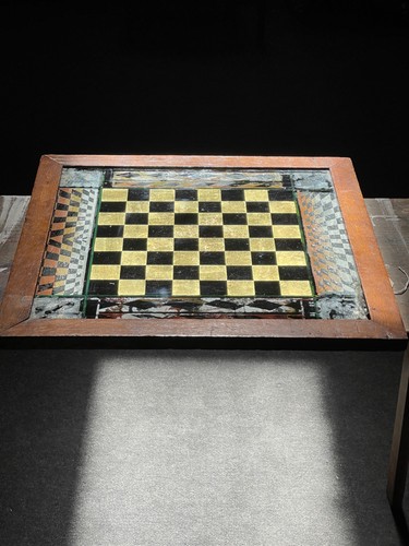 Antique chess board - chess,