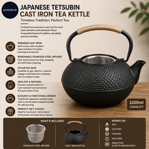 Japanese tetsubin cast iron - tetsubin,