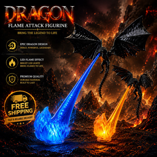 Fire dragon bookshelf - dragon,