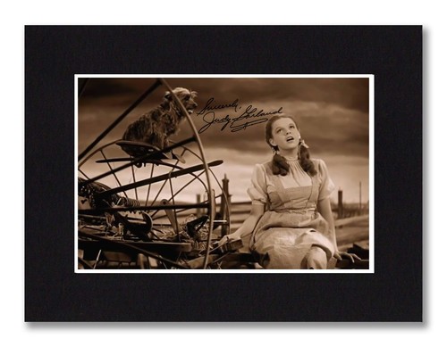 8x6 mount judy garland signed - 8x6,