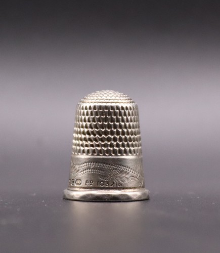 Silver thimble birmingham 1897 - thimble,