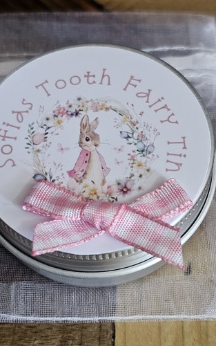 Personalised tooth fairy tin - tooth,