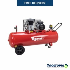 TIGREN Air Compressor Belt-Driven 230V 3hp 2.2kW 200L 150psi 10 Bar 14CFM 04394