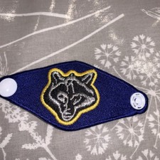 SCOUTS OF CHINA (TAIWAN) - WOLF CUB SCOUT Neckerchief Woggle Scarf Blue