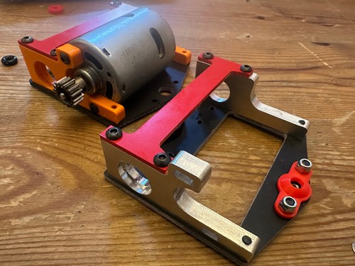 Aluminium motor pod 60mm - aluminium, p-p