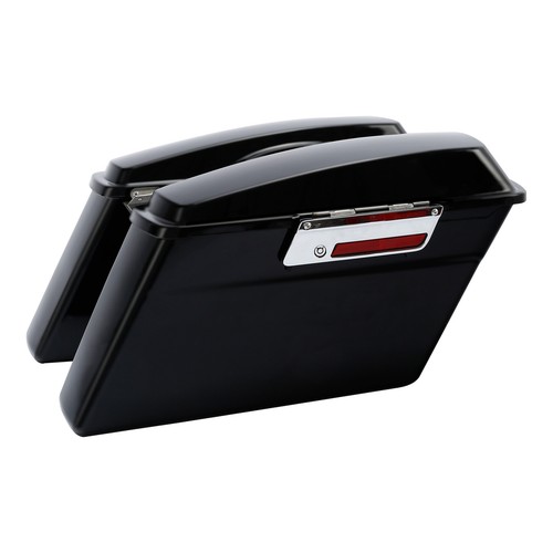Matte black hard saddle bags - saddle,