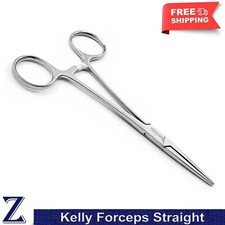 Dental Kelly Forceps Straight Locking Clamp Hemostat Pliers Surgical Veterinary
