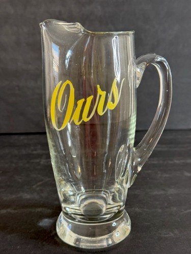 Vintage blown glass pitcher - vintage,