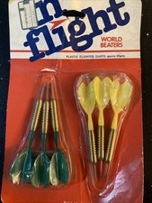 Vintage Plastic Flighted Darts
