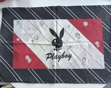 Playboy Collectors Late 80’s/Early 90’s Pillow Cases. Set of 2. Large Logo. Used