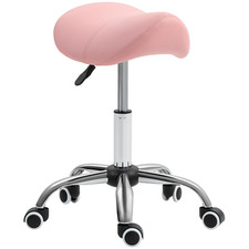 Leather saddle stool - pu,