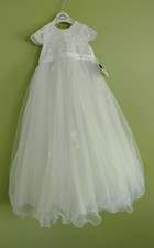 Girls Christening Gown 6 Months White Sarah Louise