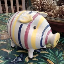 Vintage/ Retro Italian Mid Century 50s 60s Pottery Piggy Bank