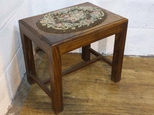 Victorian mahogany piano stool - mahogany,
