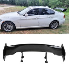 46" Universal Car Rear Spoiler Sport Racing GT-Style Gloss Trunk Wing Adjustable