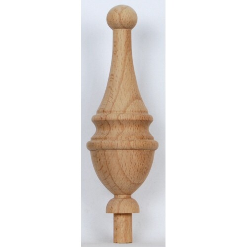Delicate wooden finial cm - 1, 11