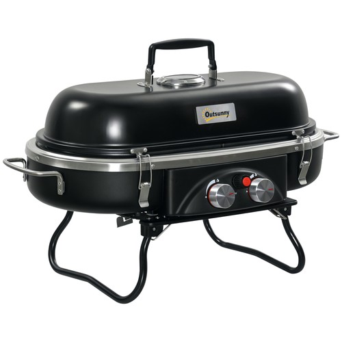 Outsunny foldable burner gas - outsunny, 2