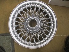 Rebuilt wire wheel silver 5 x 15 inch , 72 spoke  Austin Healey MGc etc