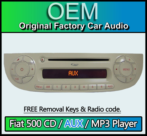 Fiat 500 mp3 aux player - mp3,