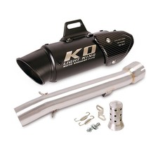 For Yamaha FZ1 Z1N 2001-2005 Exhaust System Mid Link Pipe Slip On Muffler Tips