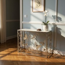 Gold Butterfly Console Table