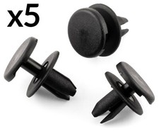 5x BUMPER PLASTIC RIVET CLIPS