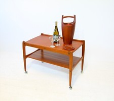 Danish Mid Century Teak Drinks Trolley - Denmark Retro Vintage c.1960