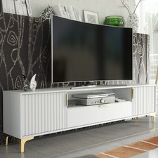 TV Unit 200cm | White Cabinet