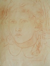 Pino della Selva (1904-1991) (46) - sanguine - portrait