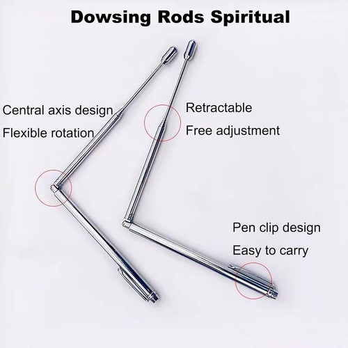 Dowsing rods 2pcs retractable - dowsing,