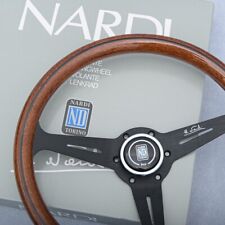 NARDI Classic 360mm Mahogany Wood Steering Wheel with Black Finish