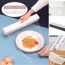 Cling Film Dispenser Holder Cutter Food Wrap Kitchen Foil Food Plastic Wrap Hold