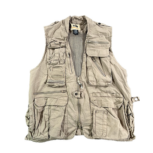 Humvee men safari vest tan - vest,