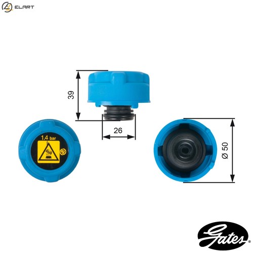 Cap coolant tank rc216 for - rc216,
