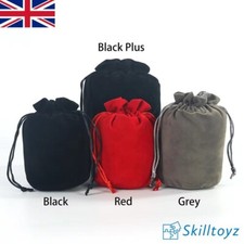 Velvet Dice Bags Satin Lined Drawstring Pouch for Board Games DnD RPG - UK Shop