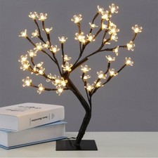 45cm Christmas Cherry Blossom Tree with 48 Warm White LED Lights – Festive Décor